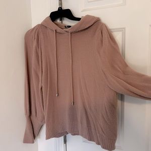 Express pink sweater/hood